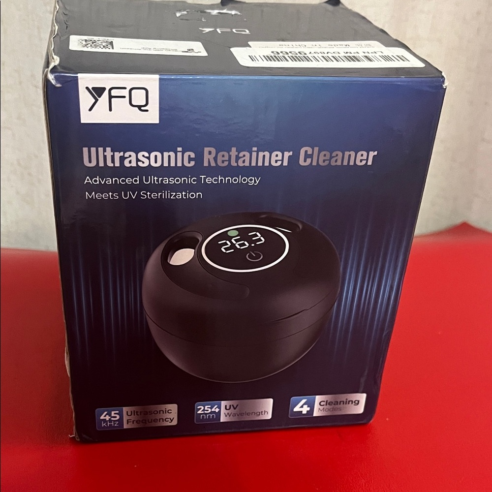 YFQ Ultrasonic Retainer Cleaner in Black